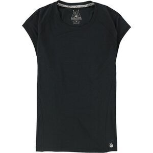 SOLFIRE Womens Breezy Basic T-Shirt, Black, NWT